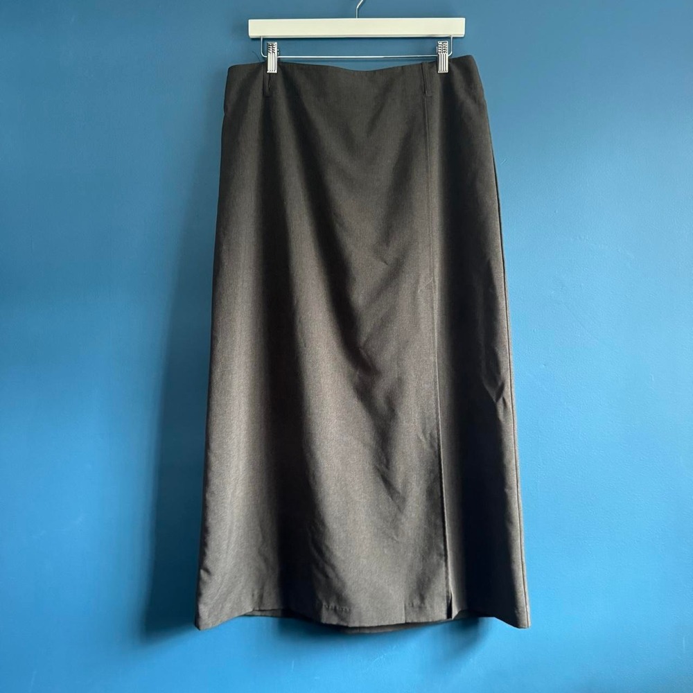 Y2K Gray Maxi Skirt Women's Size 14 New York & Co. 2000s Gorpcore Indie Grunge